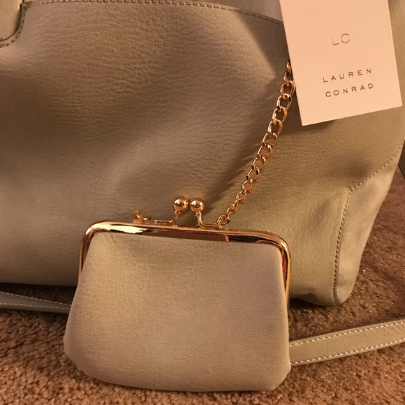 NWT Lauren Conrad Light Blue Handbag - Picture 3 of 4